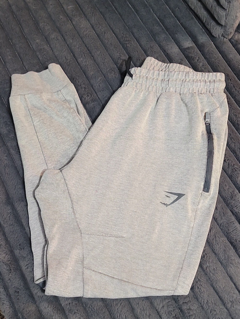 Gymshark Mens Light Gray Jogger Sweatpants